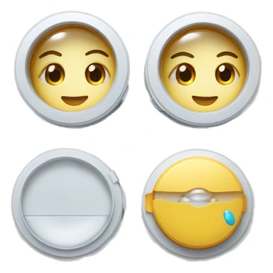 dual compartment prescription contact lens case sticker