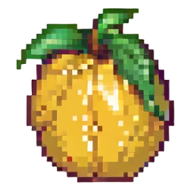 a t-shirt with a mango sticker