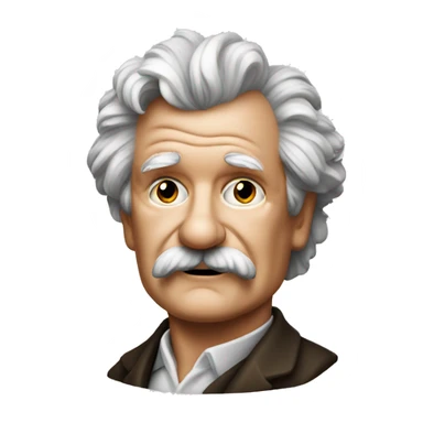 Mark Twain with a dice sticker