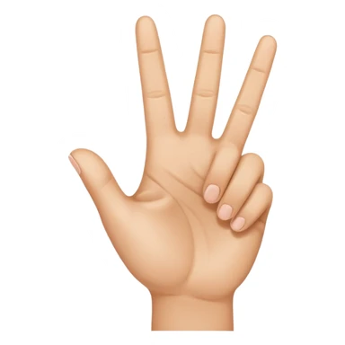 Hand with peace sign and thumb out  sticker