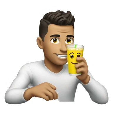 Cr7 with a drink sticker