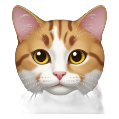 tricolor cat sticker