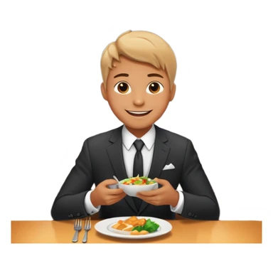 someone who eats in restaurants high above the city with the city on the background
 sticker