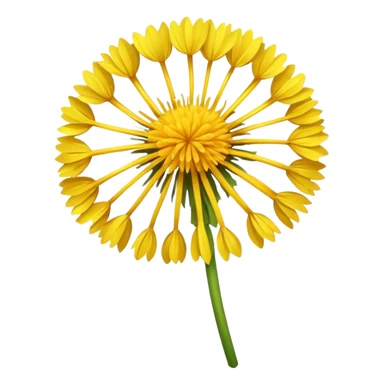Dandelion flower emoji for bio sticker