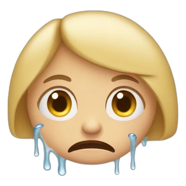 emoji with tears sticker