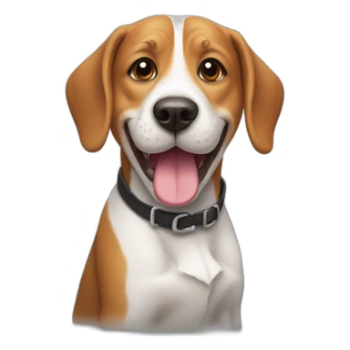 Happy beagle sticker