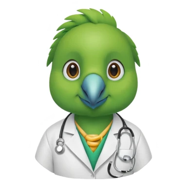 Parrot doctor sticker