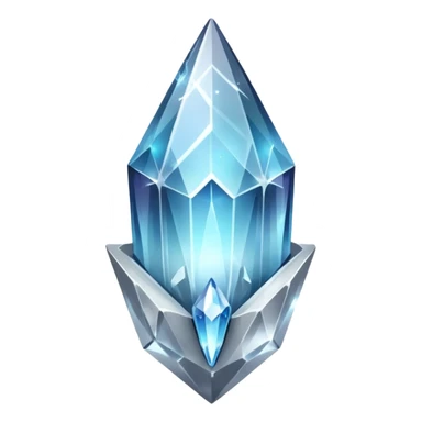 white silver transparent nebula crystal shard sticker