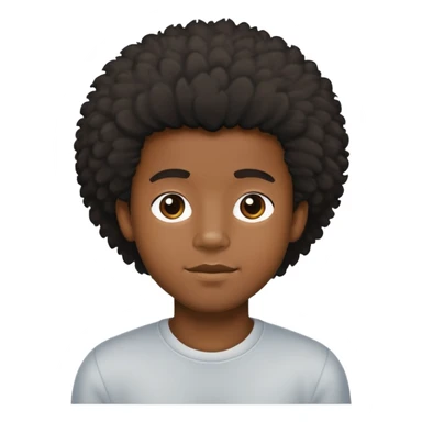 Trevor Wiley fluffy hair  black boy ￼ sticker