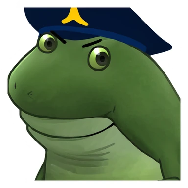 shark with a hat sticker