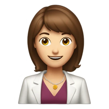 Patricia Bullrich winking, with a cup of wine sticker