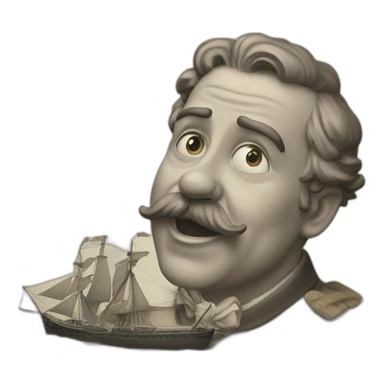 Henri DESOUS eating ships sticker