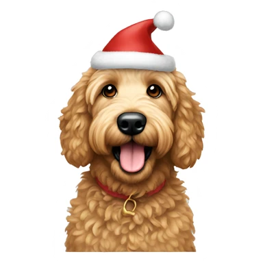 Christmas golden doodle  sticker