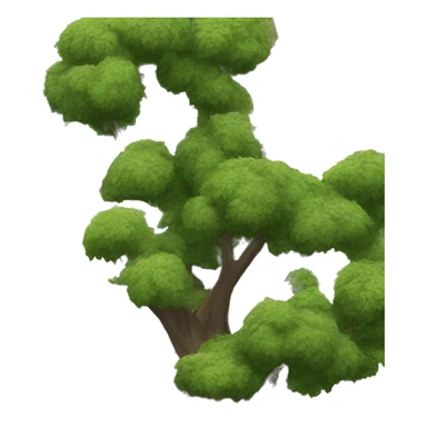 tree with victorian house sticker