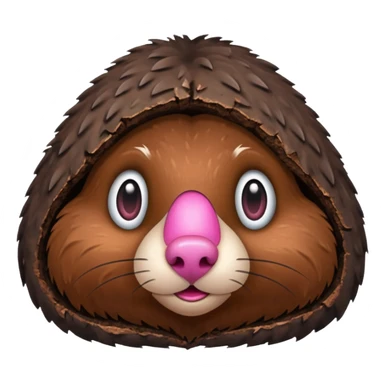 A Mole Coming Out Of A Hole sticker