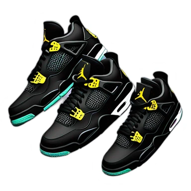 JORDAN 4 BLACK CATS sticker