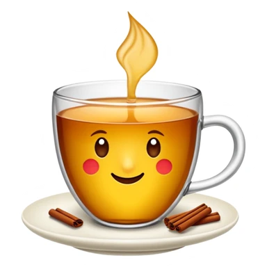 ince belli çay bardağı emojisi yap. Bardakta türk çayı olsun. Bunu canva da kullanıcam. Arka plana uysun lütfen o formatta yap sticker