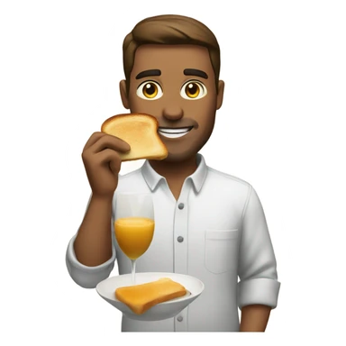 Toasts breakfast sticker