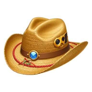 Straw cowboy hat  sticker