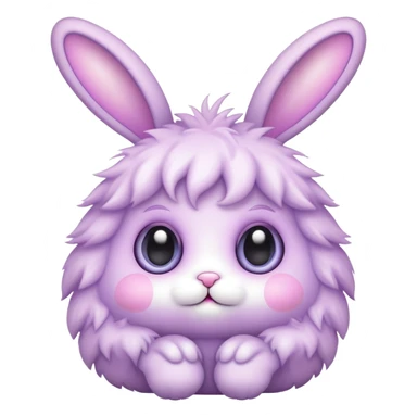alien kawaii easter bunny  sticker