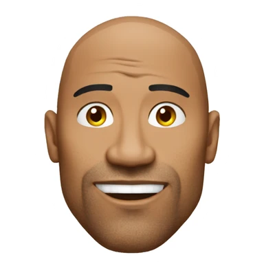 The rock sus face sticker
