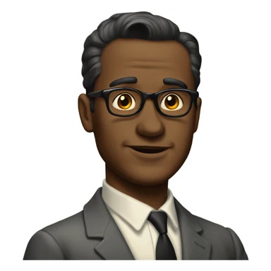 man in 1950s sticker