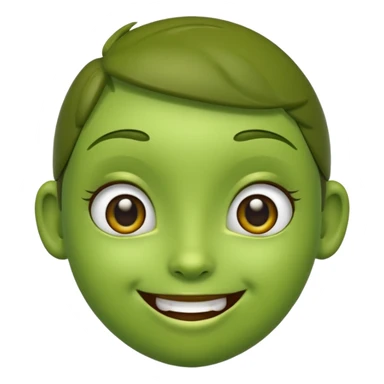cute olive, smiling sticker