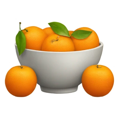 Bowl of oranges and apples sticker