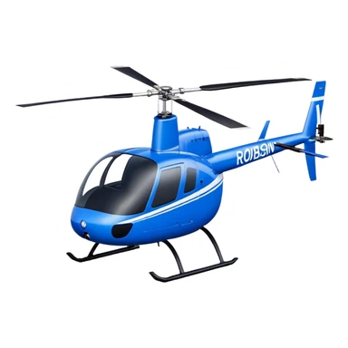 Robinson R44 - Robinson Helicopter Company (Model Year: 2021) (Iconic colour: Blue) sticker