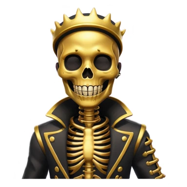 creame un emote de la skin Inferno Skeleton Balvin de fortnite sticker