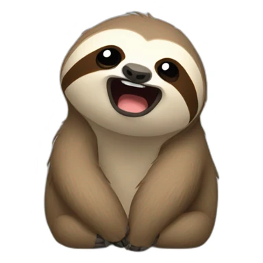 Sloth crying  sticker