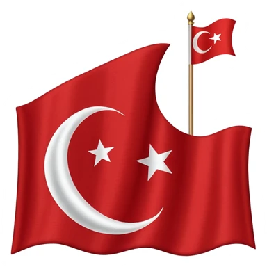 Turkish flag sticker