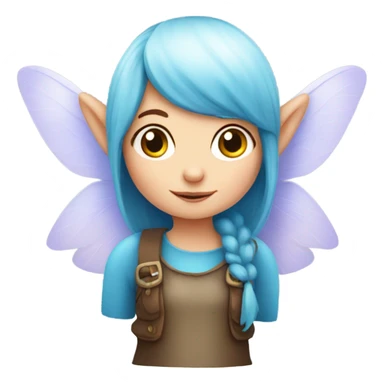 Girl fairy gnome with wings sticker