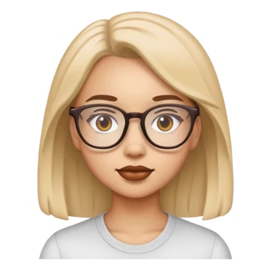 Chica con gafas sticker