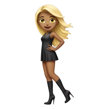 Girl in high heels sticker