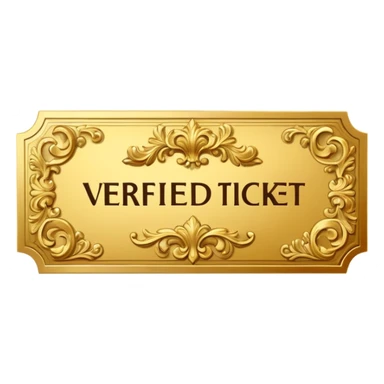 rococo verified ticket sticker