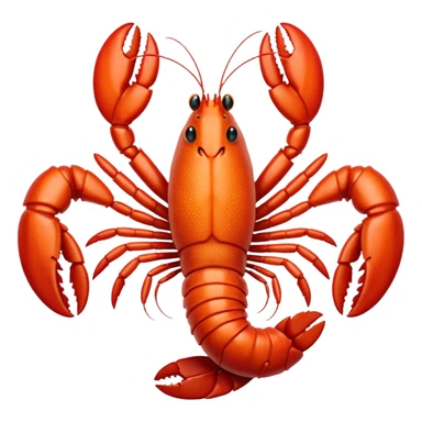 White lobster sticker