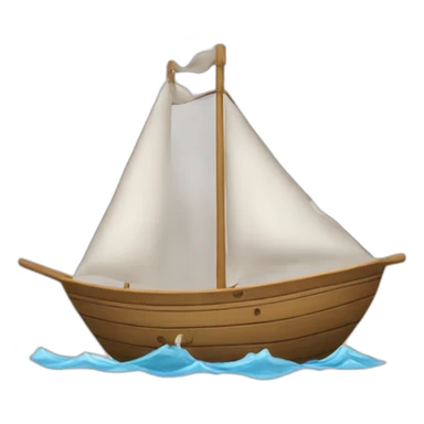 Une pieuvre qui brûle sur un bateau sticker