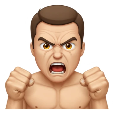 angry shouting man sticker
