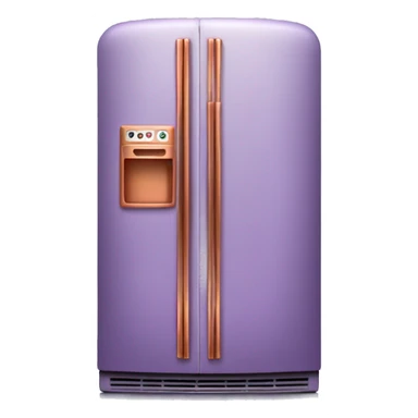 Realistic lavender and copper fridge. sticker
