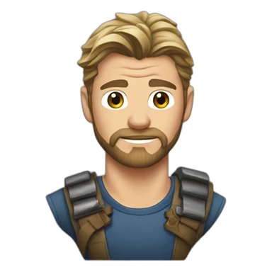 chris hemsworth t-shirt sticker