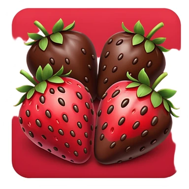 chocolate covered fruit sticker