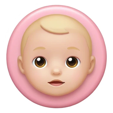 Baby pink circle sticker