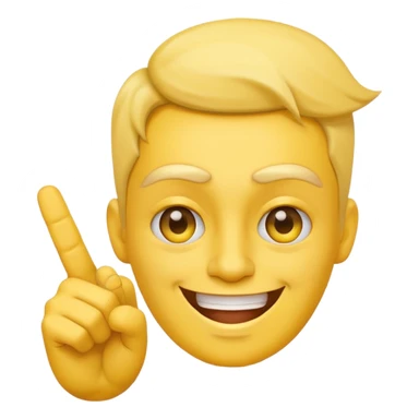 smiling yellow face showing a middle finger, bold and playful, no text, minimal background sticker