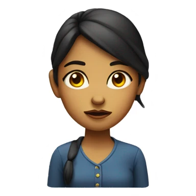 girl giving side eye  sticker