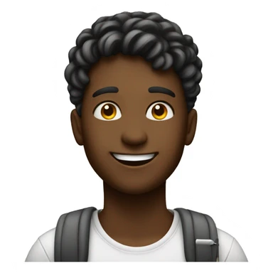 An emoji: student in school, happy about the work (writing in book) they have completed today sticker