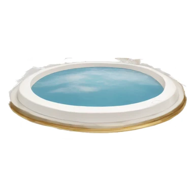 Jacuzzi inside a white and gold mansion sticker