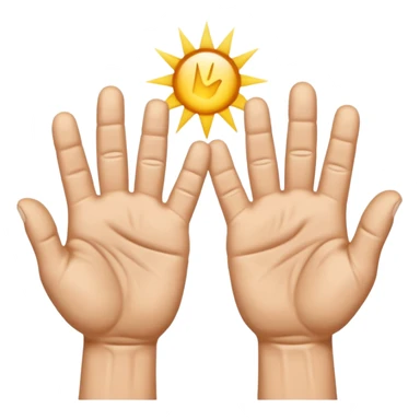 Raising hands in desperation sticker