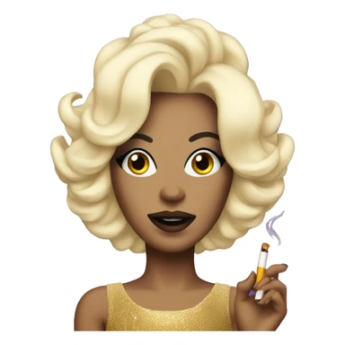 Drag queen with a cigarette  sticker