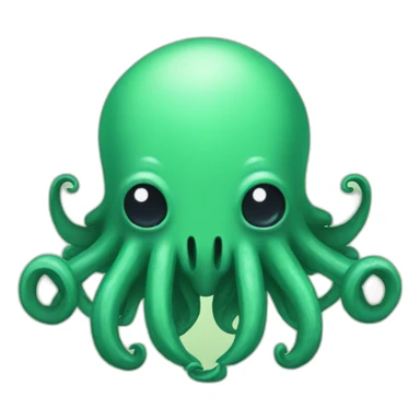 kawaii cthulu sticker
